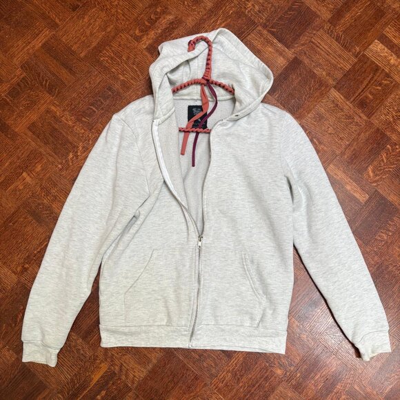Aritzia Zip-Up Light Heather Grey Medium Hoodie :) - Picture 2 of 5